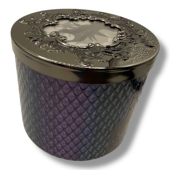 Bath & Body Works Disney Villains Maleficent 3 Wick Candle Plum Berries 14.5 oz - Picture 9 of 12